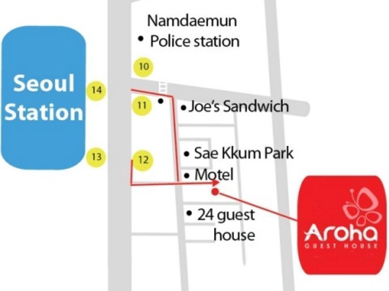 Aroha Guesthouse Seoul Station Экстерьер фото